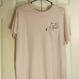 Rip N Dip pocket cat shirt